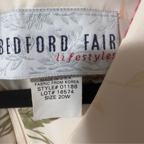 Bedford Fair Vintage Plus Size Floral Layered Maxi Dress 20W Romantic Simple - Picture 3 of 7